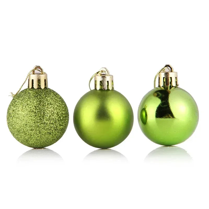 24pcs/Box Christmas Balls Christmas Tree Ornaments Christmas Decoration for Home Party Christmas Hanging Pendant Christmas Balls